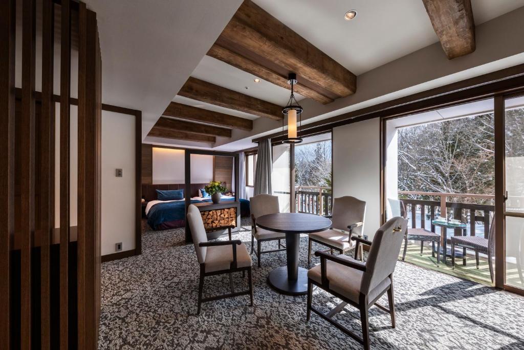 Posezení v ubytování Hakuba Tokyu Hotel
