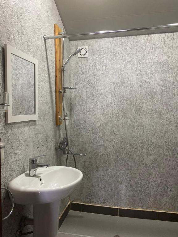 Koupelna v ubytování Hotel Cité