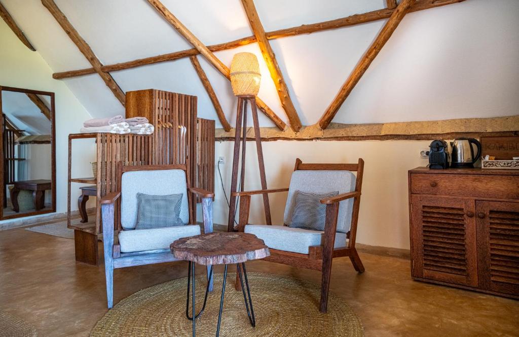 Kuchyň nebo kuchyňský kout v ubytování Marafiki Beach Hotel & SPA