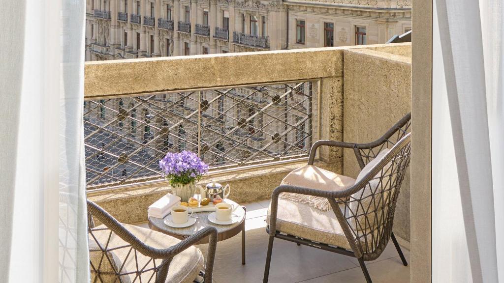Balkón nebo terasa v ubytování Mandarin Oriental Savoy, Zurich