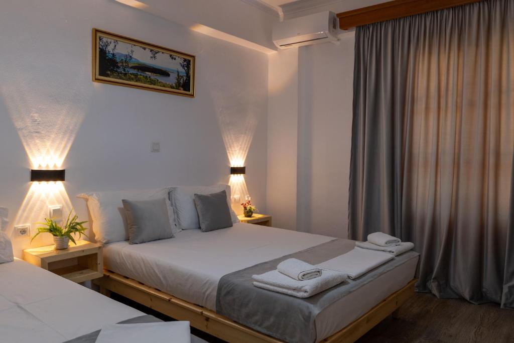 Letto o letti in una camera di Apart Hotel Alex