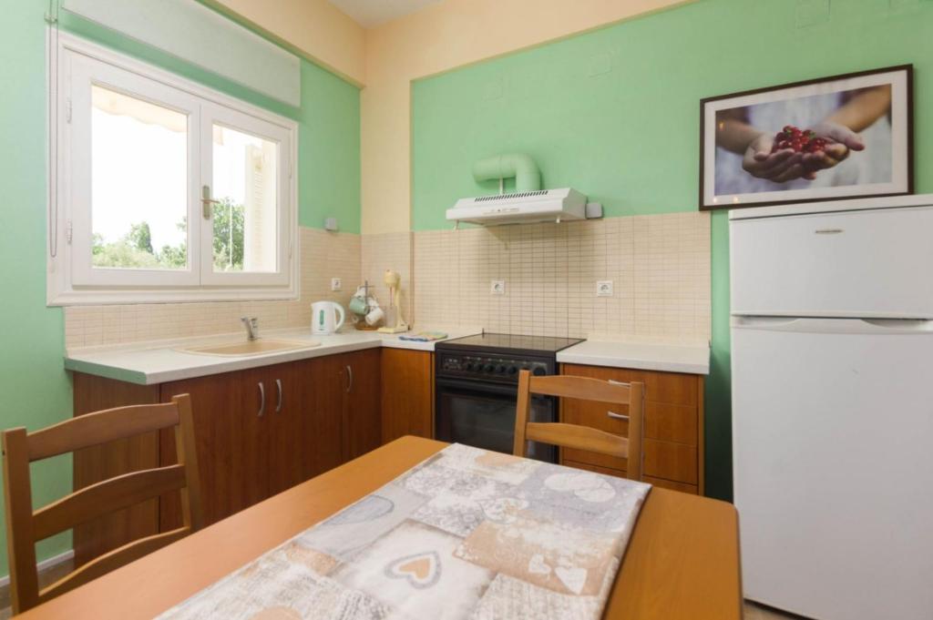 Kuchyň nebo kuchyňský kout v ubytování Scorpios Apartments