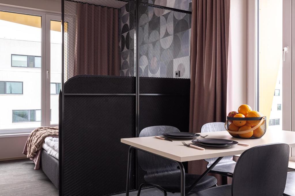 Posezení v ubytování Hugo Apartment Hotel