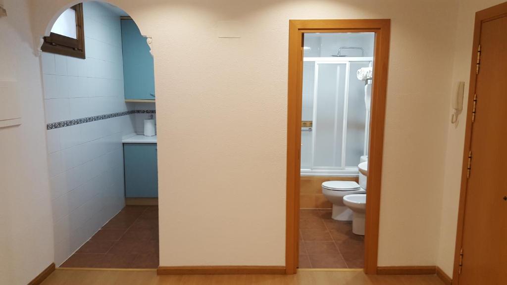 Koupelna v ubytování Apartamenticos Boggiero II