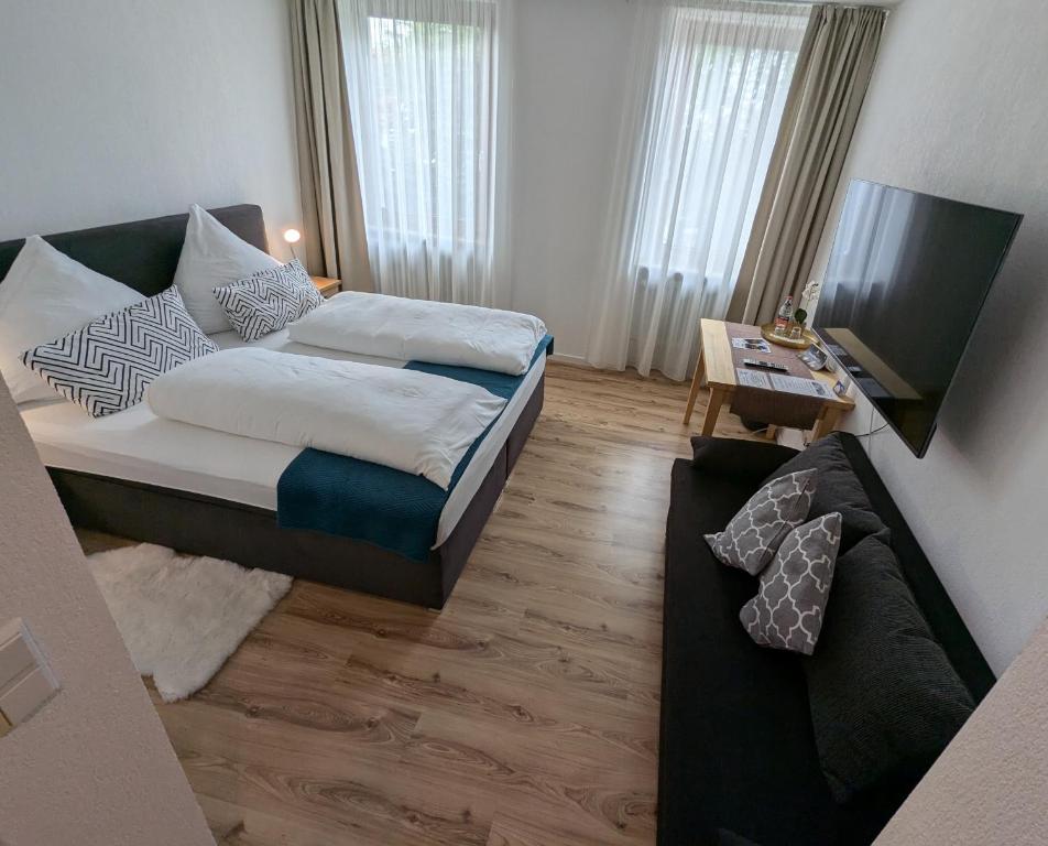 Postel nebo postele na pokoji v ubytování Landgasthof Löwen
