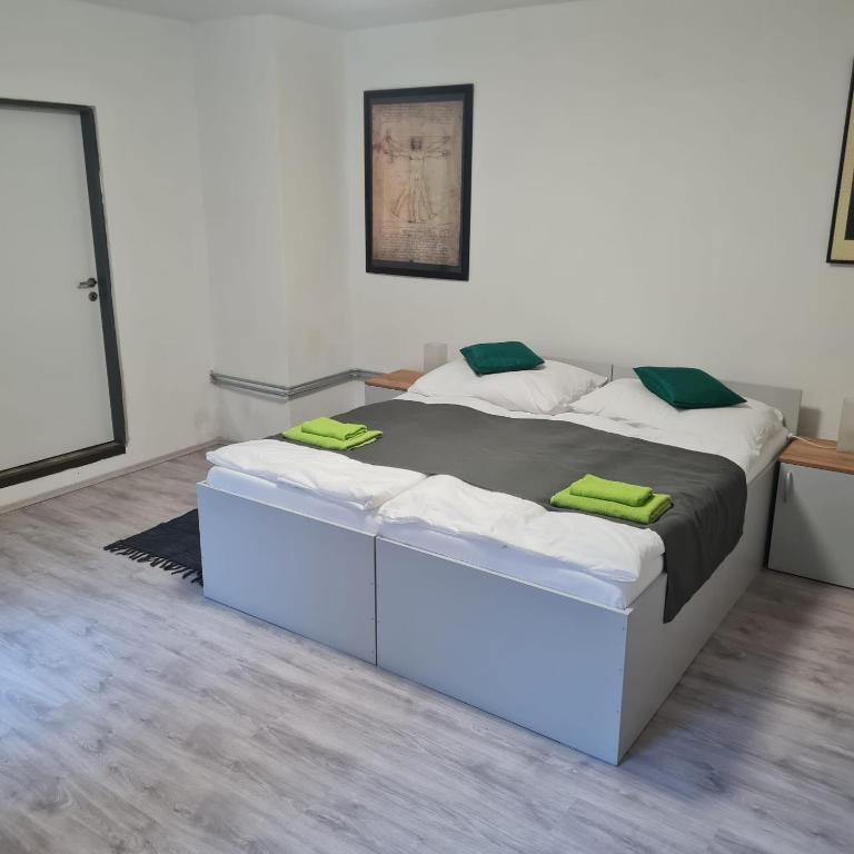Postel nebo postele na pokoji v ubytování Hauptmann5