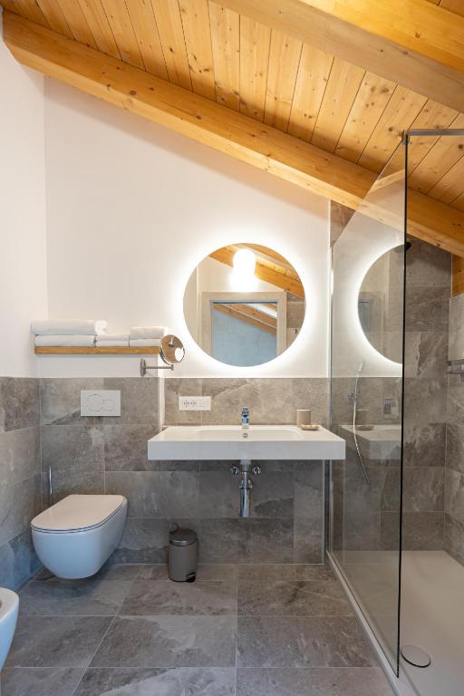 Koupelna v ubytování Agriturismo Sadira