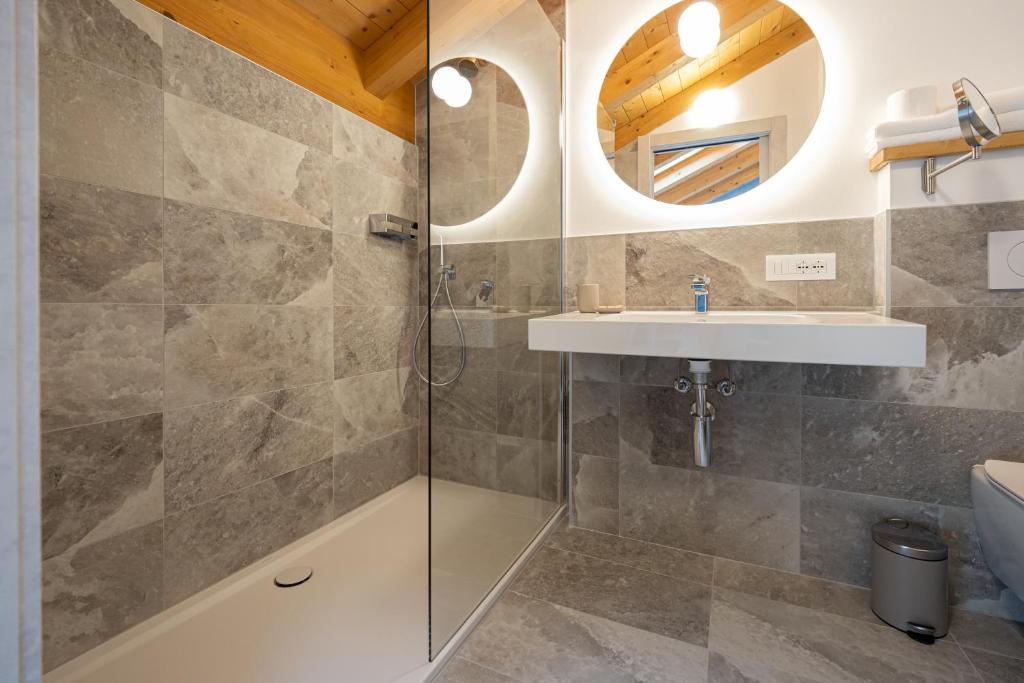 Koupelna v ubytování Agriturismo Sadira