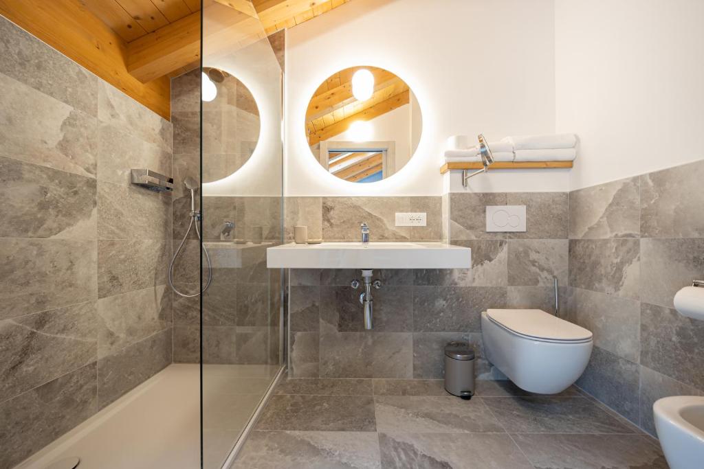 Koupelna v ubytování Agriturismo Sadira