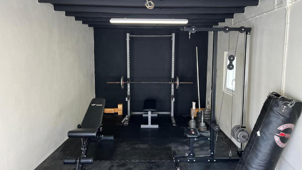Fitness centrum a/nebo fitness zařízení v ubytování Marios House
