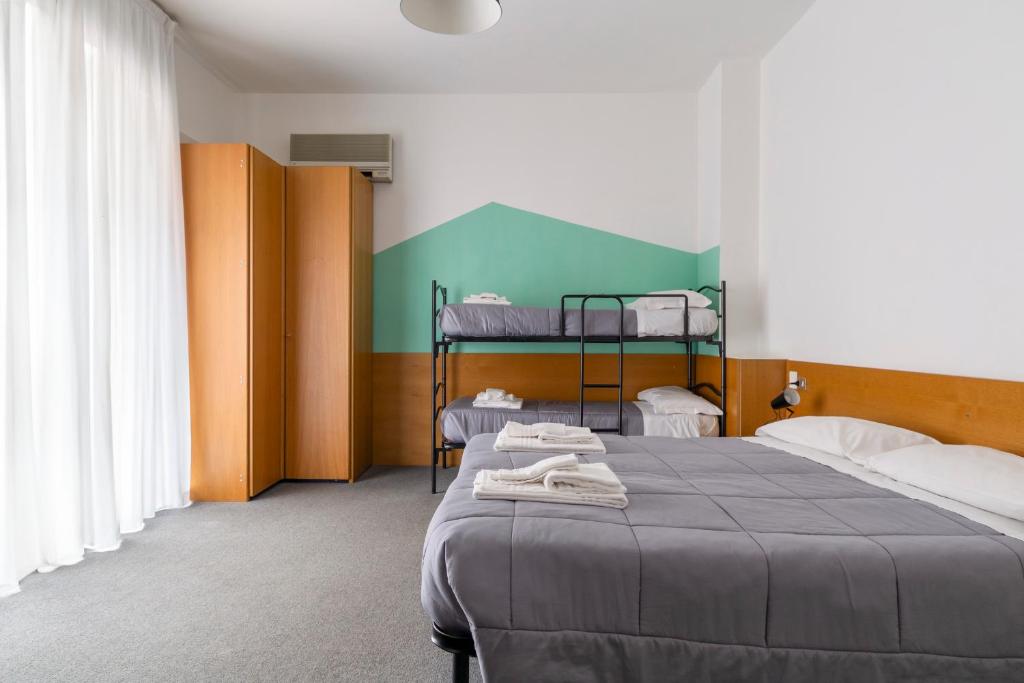 Krevet ili kreveti u jedinici u okviru objekta UniHo Hostel