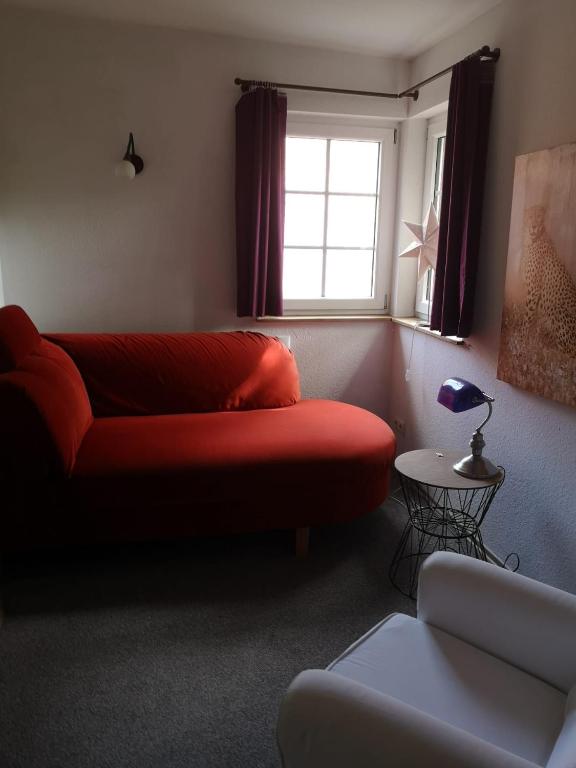 Posezení v ubytování Privatzimmer Donna und Frido