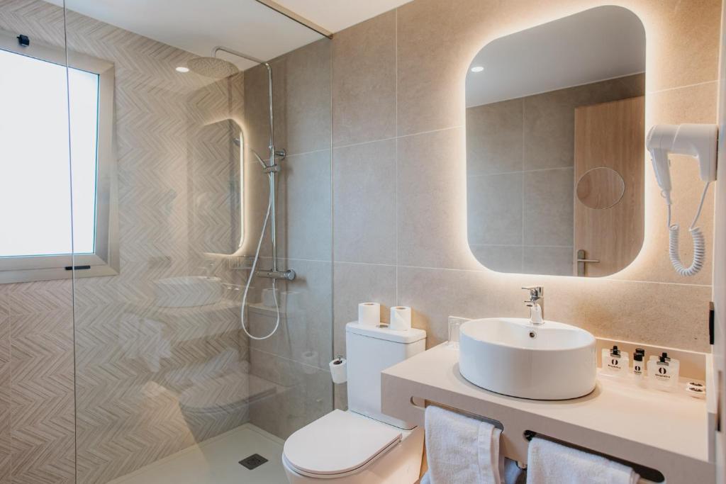Koupelna v ubytování Hotel Miramar