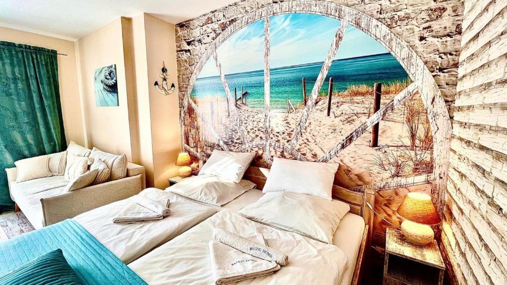 Posezení v ubytování Baltic Del Mar z Widokiem na Morze by Baltic Batavia