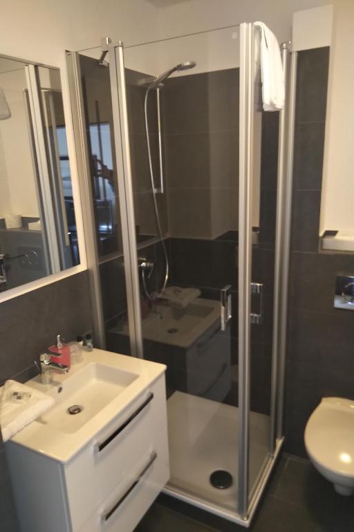 Koupelna v ubytování Hotel Kiose
