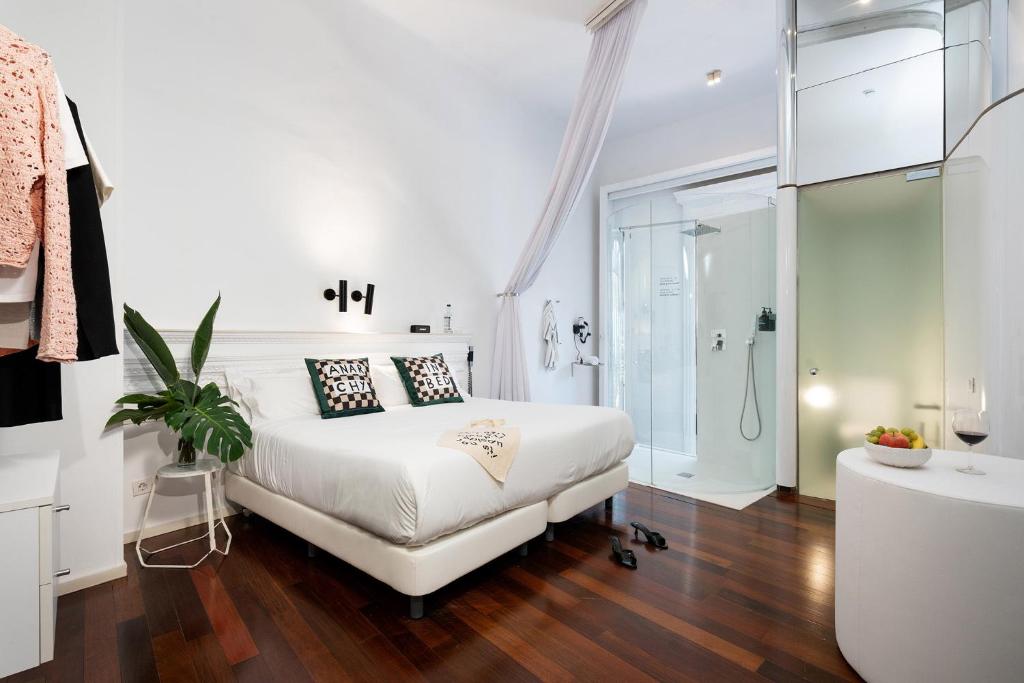 Posteľ alebo postele v izbe v ubytovaní Chic & Basic Born Boutique Hotel