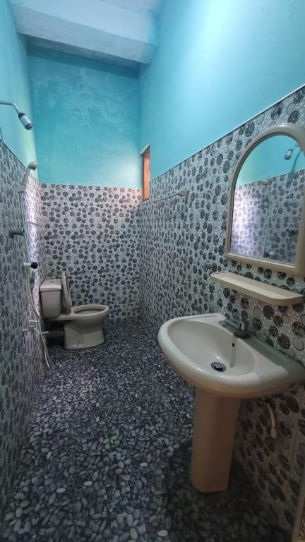 Koupelna v ubytování Thomasha Homestay Wellawaya