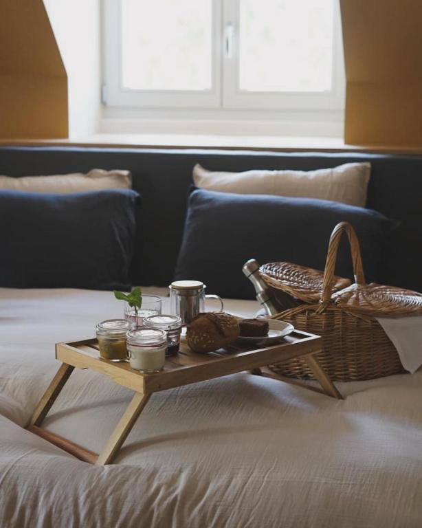 Posezení v ubytování Auberge du chateau de Leignon