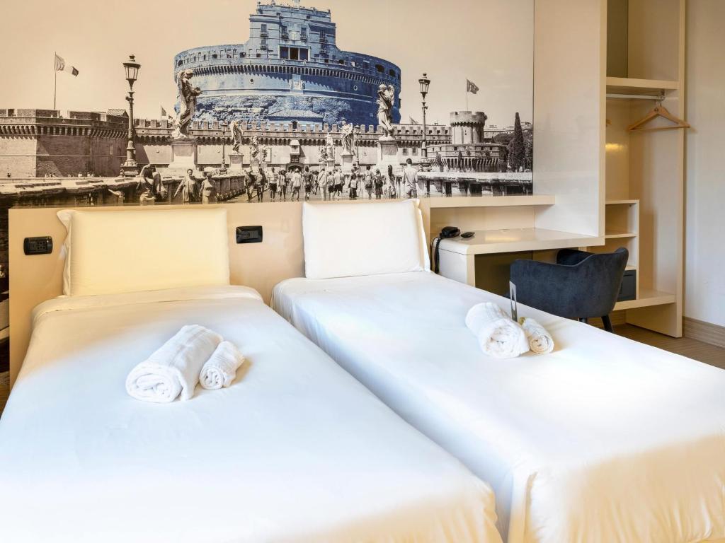 Postel nebo postele na pokoji v ubytování B&B Hotel Roma Trastevere