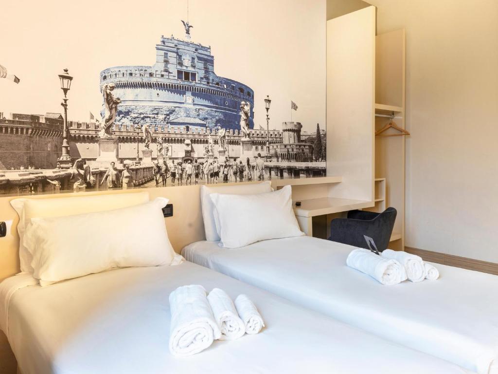 Postel nebo postele na pokoji v ubytování B&B Hotel Roma Trastevere