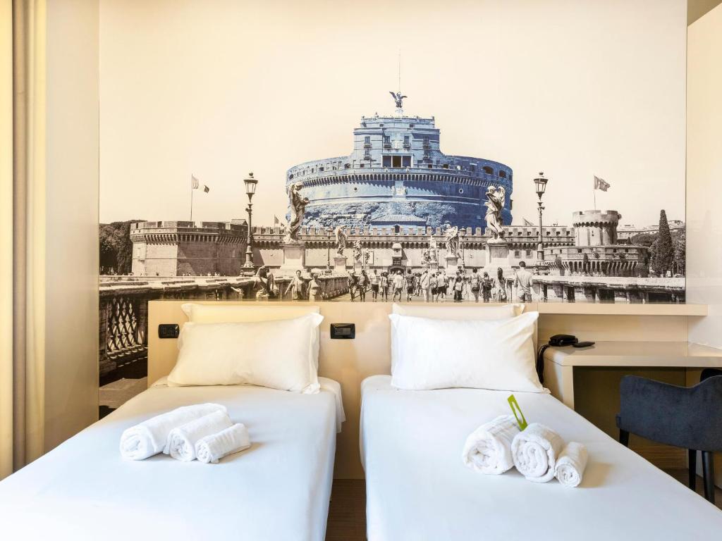 Postel nebo postele na pokoji v ubytování B&B Hotel Roma Trastevere
