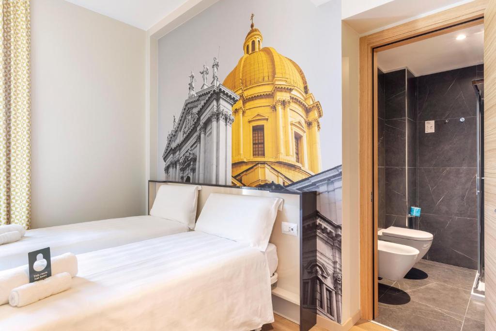 Koupelna v ubytování B&B Hotel Brescia