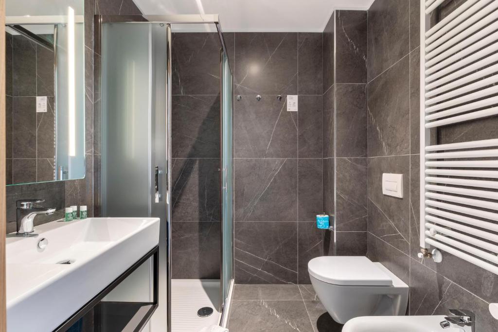 Koupelna v ubytování B&B Hotel Brescia