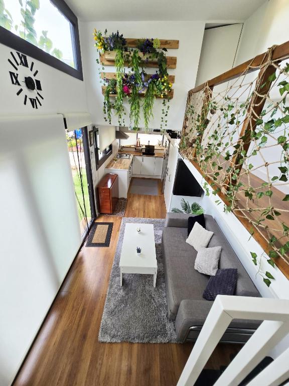 Tiny House 1にあるシーティングエリア