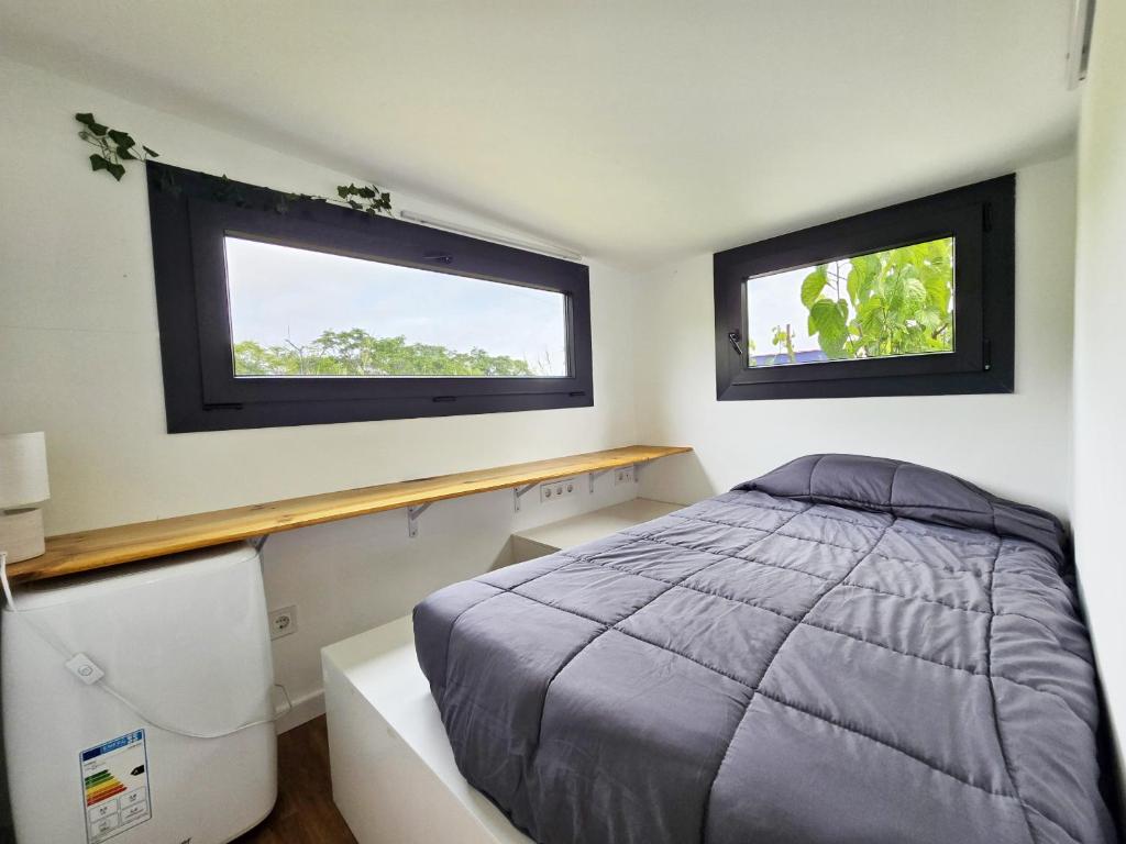 Tiny House 1にあるベッド