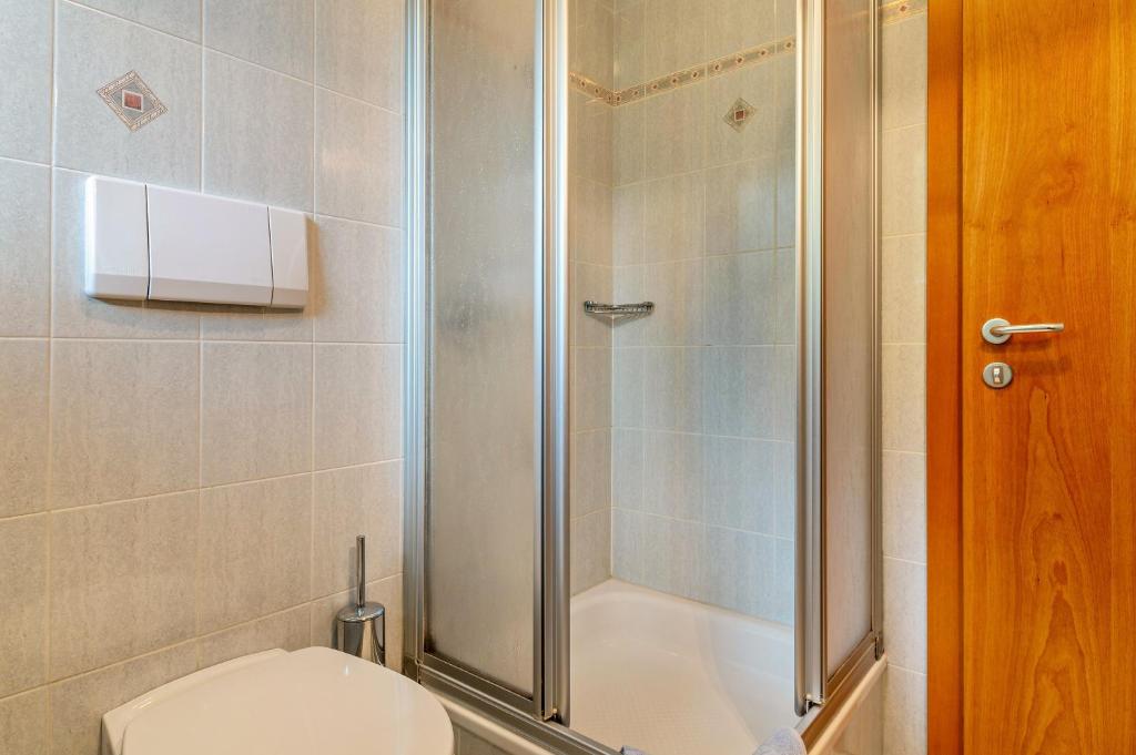 Koupelna v ubytování Appartments Reichegger