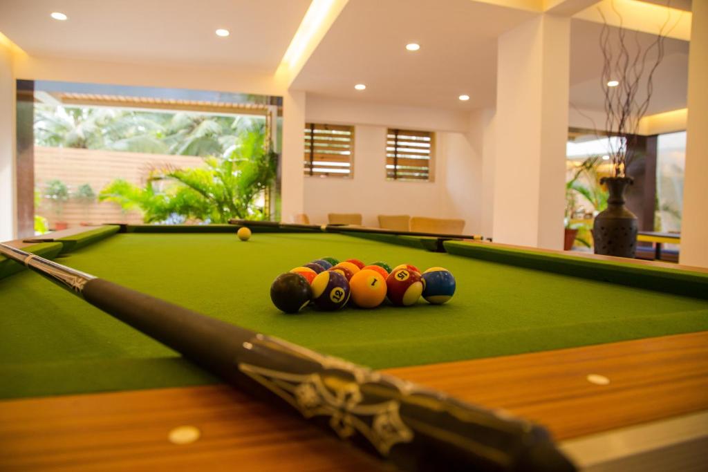 Biliár nebo kulečník v ubytování Turtle Beach Resort - Morjim