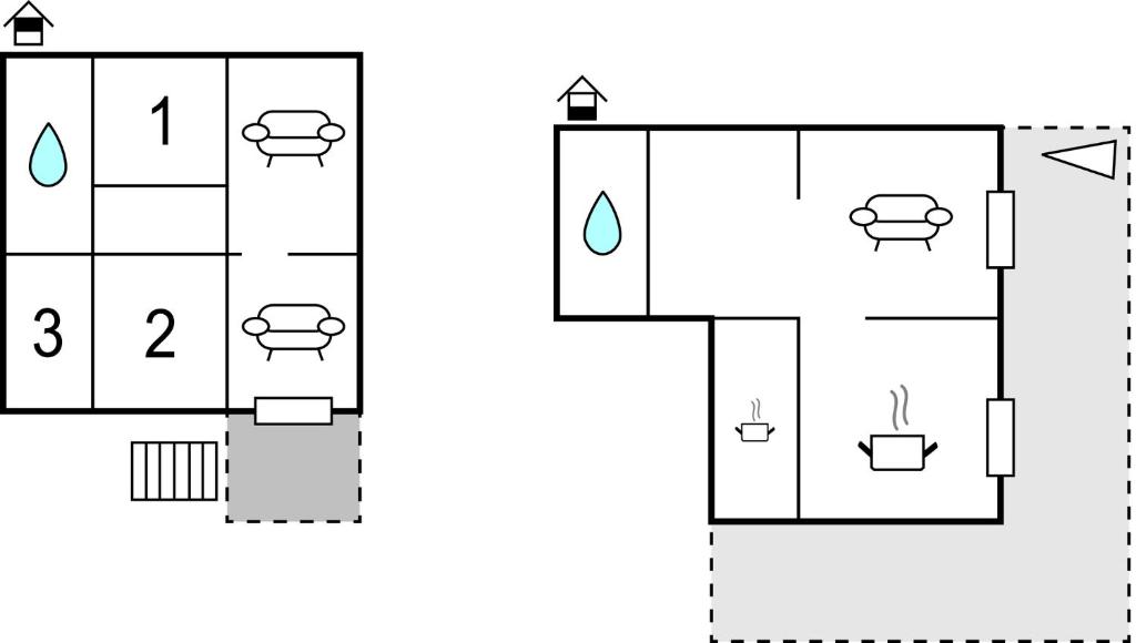 The floor plan of Casa Bigi