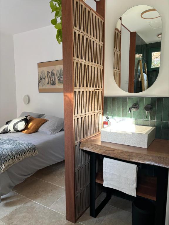 Postel nebo postele na pokoji v ubytování Maison Lumio