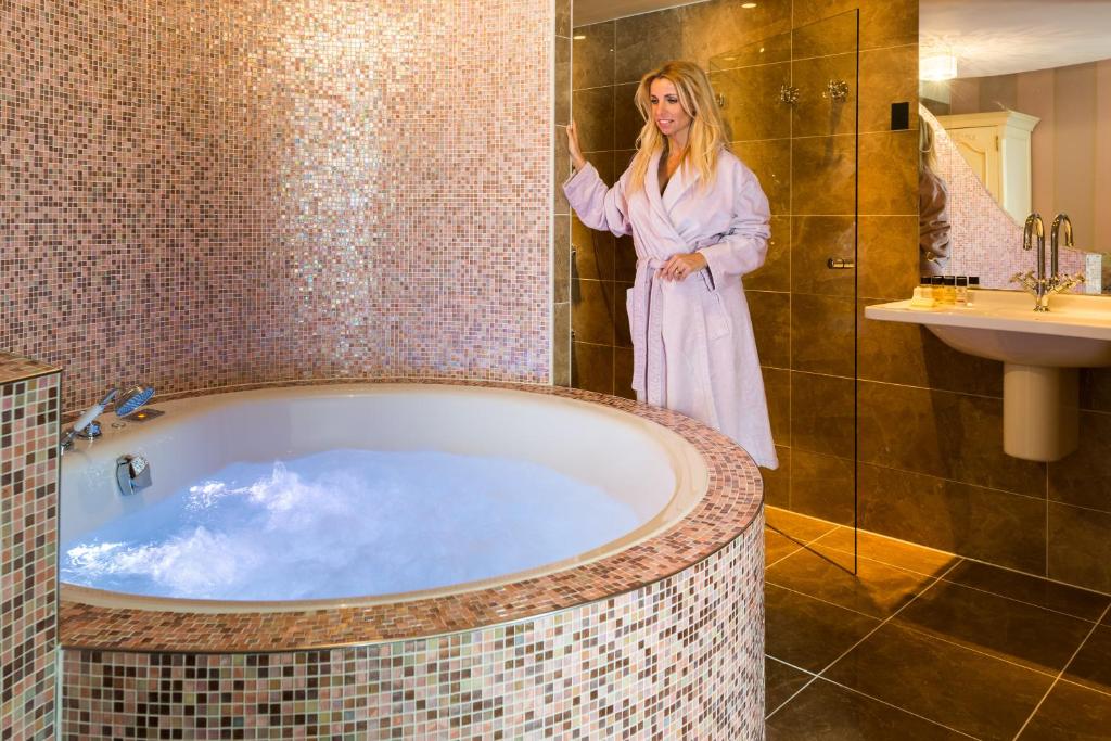 Koupelna v ubytování Hotel ReeHorst