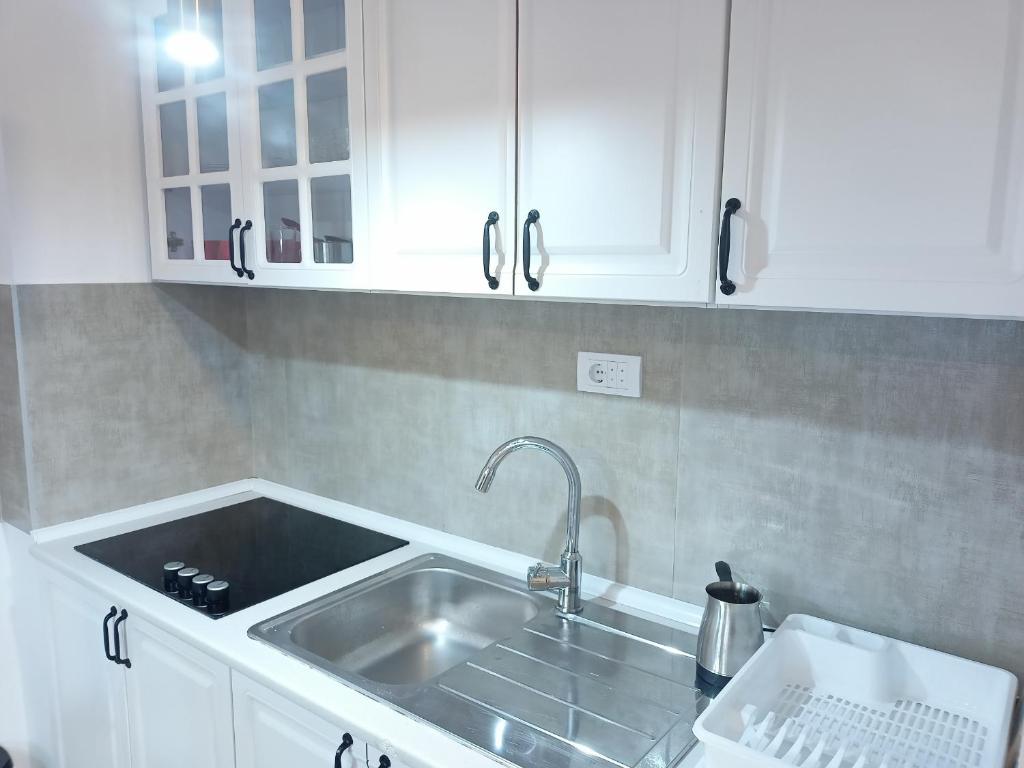 Kuchyň nebo kuchyňský kout v ubytování OPERA LUX APARTMENTS - Green Hill kompleks Sokobanja & Free Parking - kod Akva Parka