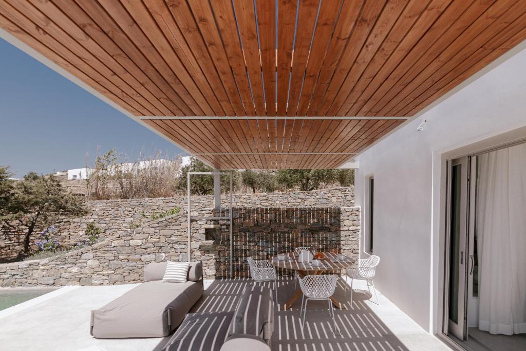 Posezení v ubytování Melora Villas Paros
