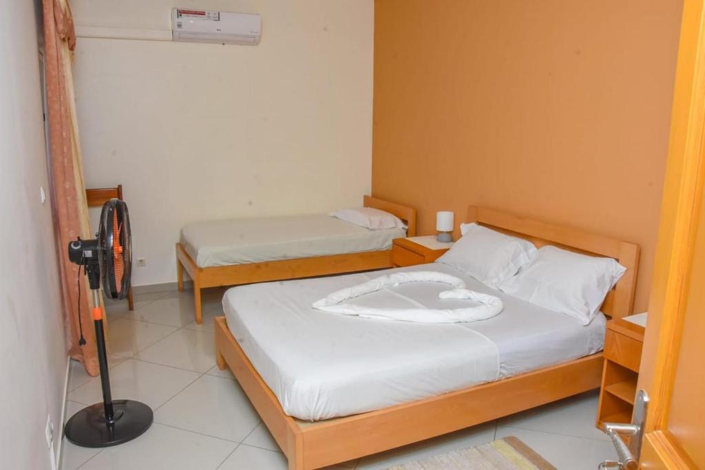 Postel nebo postele na pokoji v ubytování Hot belvedere