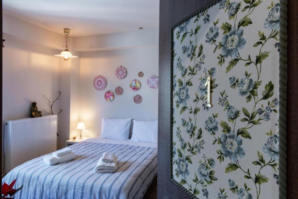 Posteľ alebo postele v izbe v ubytovaní Stagiates Guest House at Pelion