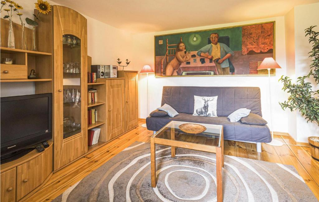 TV a/nebo společenská místnost v ubytování Holiday Home Zechin- Friedrichsaue Ef-1750