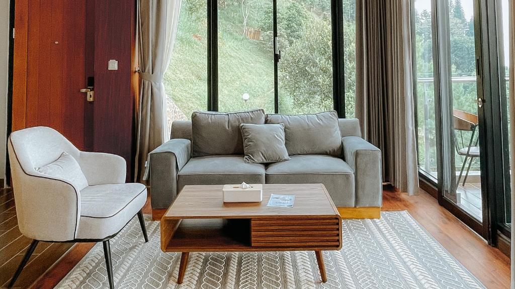 Damar Langit Resort的休息区