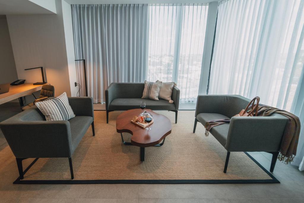 Posezení v ubytování AKEN MIND Mérida Hotel