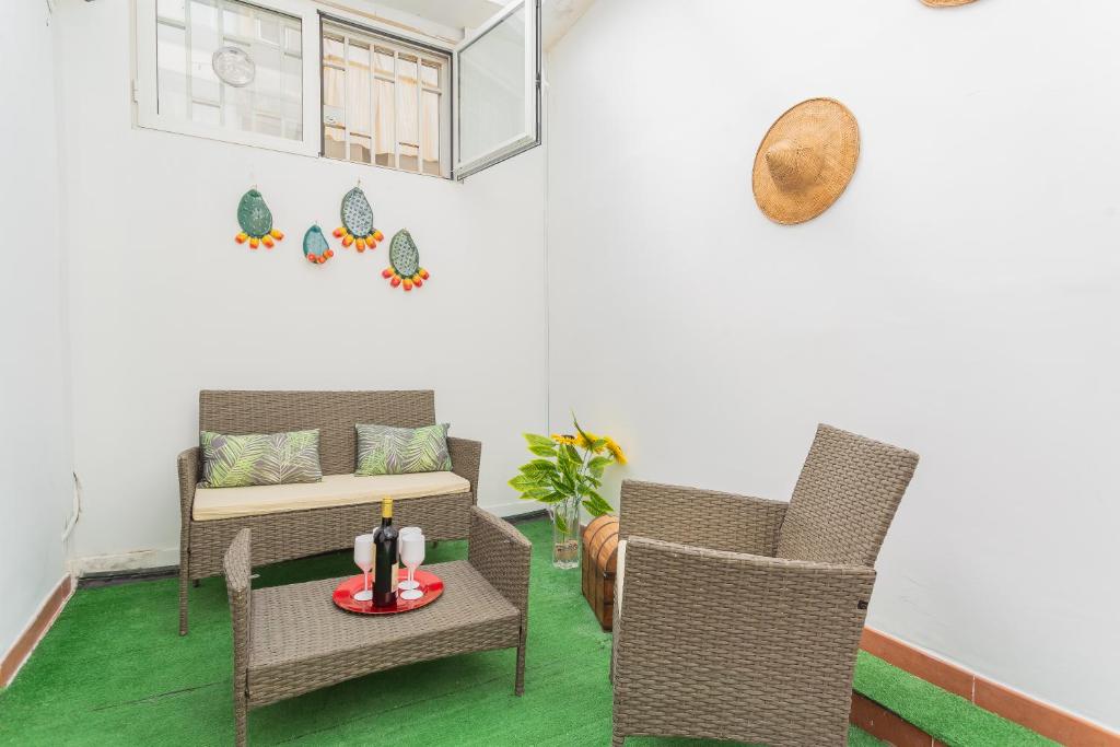 Posezení v ubytování RoVí Garden House