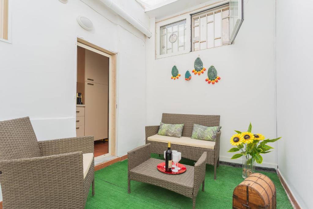 Posezení v ubytování RoVí Garden House