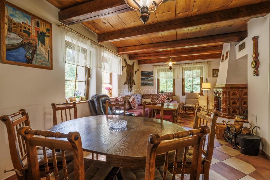 Posezení v ubytování Chalet Horní Orlice