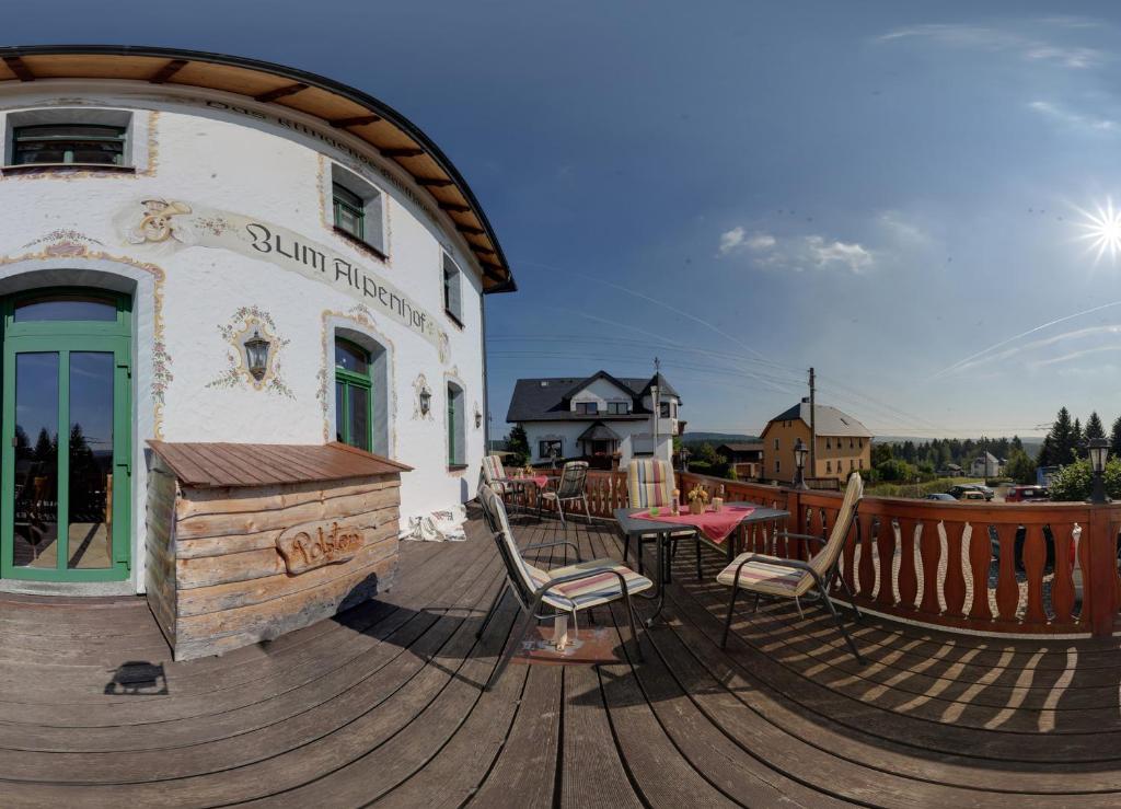 Balkón nebo terasa v ubytování Hotel Alpenhof