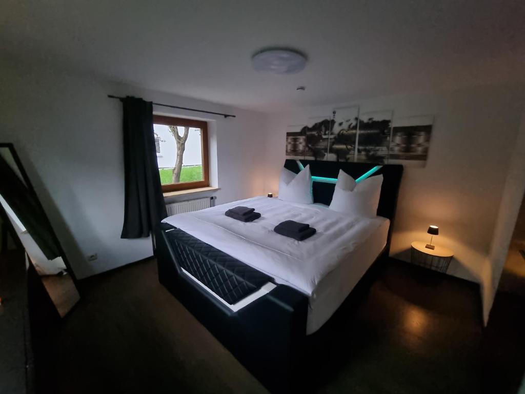 Postel nebo postele na pokoji v ubytování Ferienwohnung "Seaside"