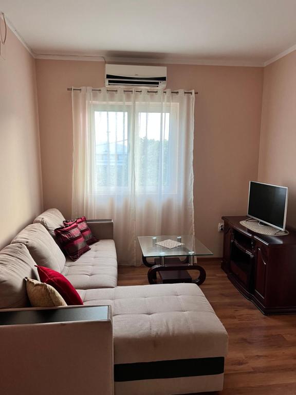 TV a/nebo společenská místnost v ubytování Sunshine Apartment