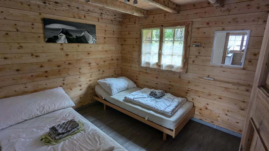 Postel nebo postele na pokoji v ubytování Mazot la Remointse