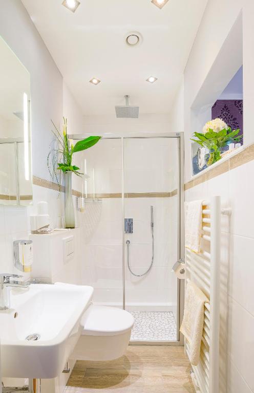 Koupelna v ubytování Hotel Krone