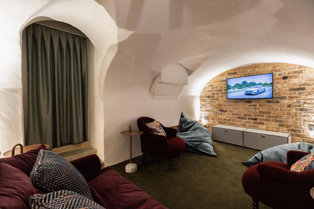 Posezení v ubytování The White Hart Hotel Lincoln
